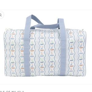 Apple of my Isle Duffle Bag - Sailboats